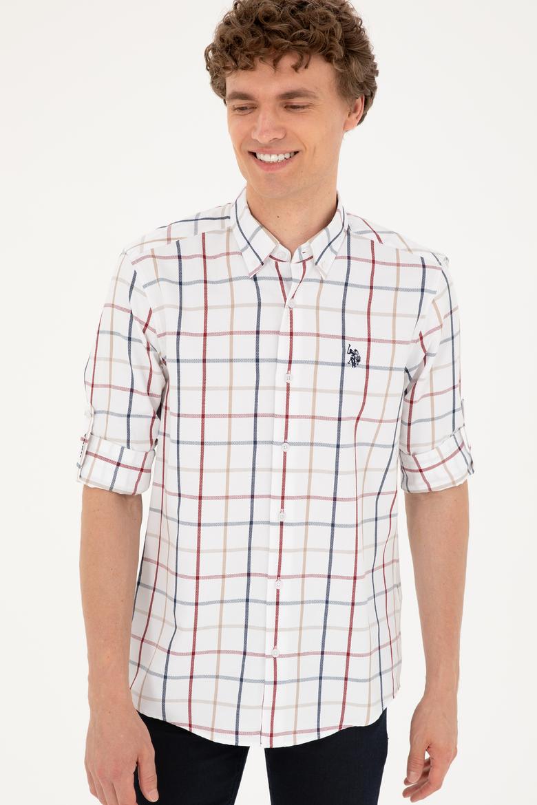 Erkek Beyaz Uzun Kollu Gömlek