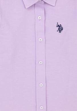 Kız Çocuk Lila Uzun Kollu Gömlek - 50289206030