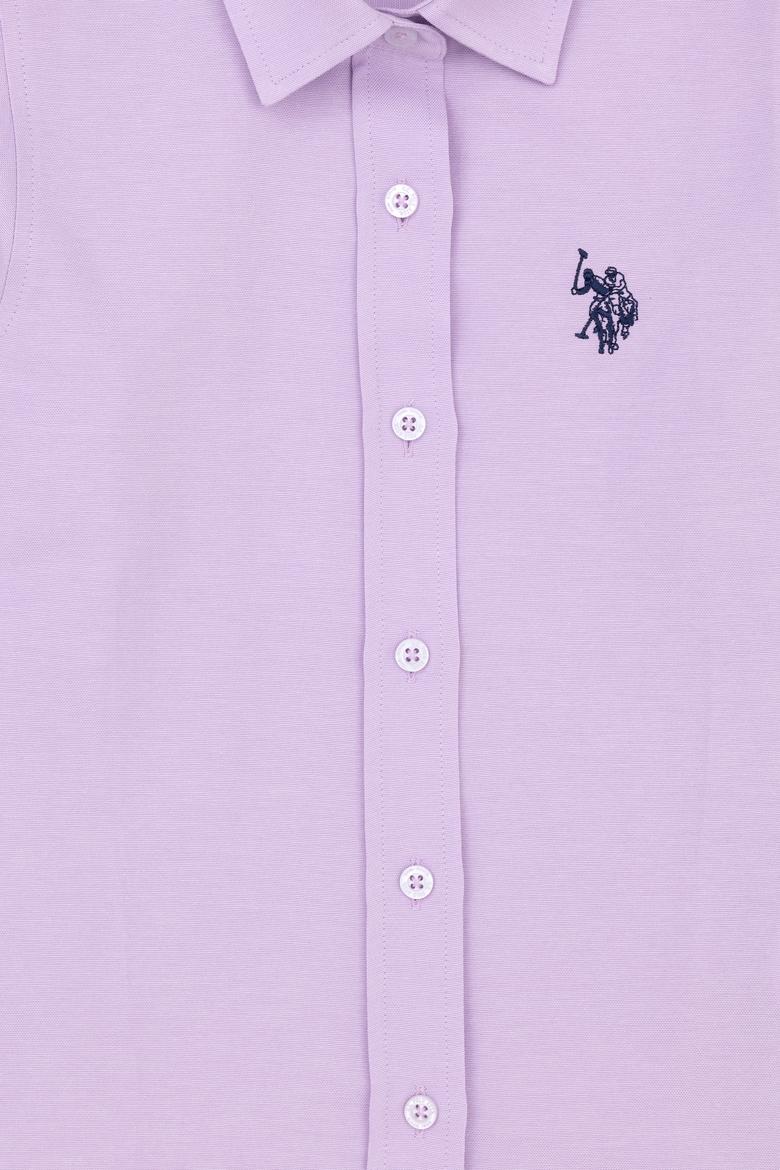 Kız Çocuk Lila Uzun Kollu Gömlek - 50289206030