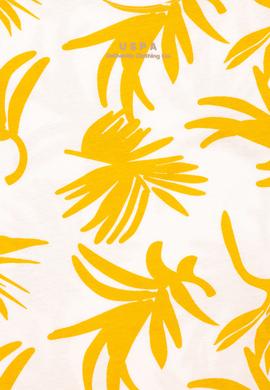 Erkek Çocuk Ekru Oversize Bisiklet Yaka Tişört - 50288055002