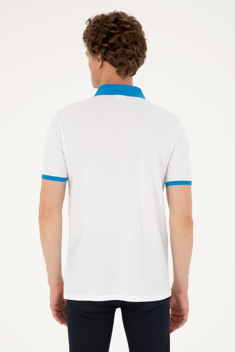 Erkek Regular Fit Polo Yaka Saks Tişört - 50287103017