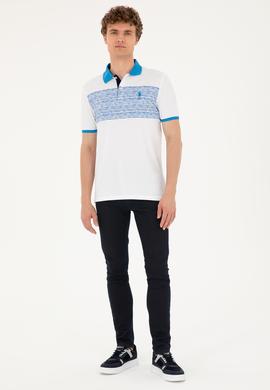 Erkek Regular Fit Polo Yaka Saks Tişört - 50287103017