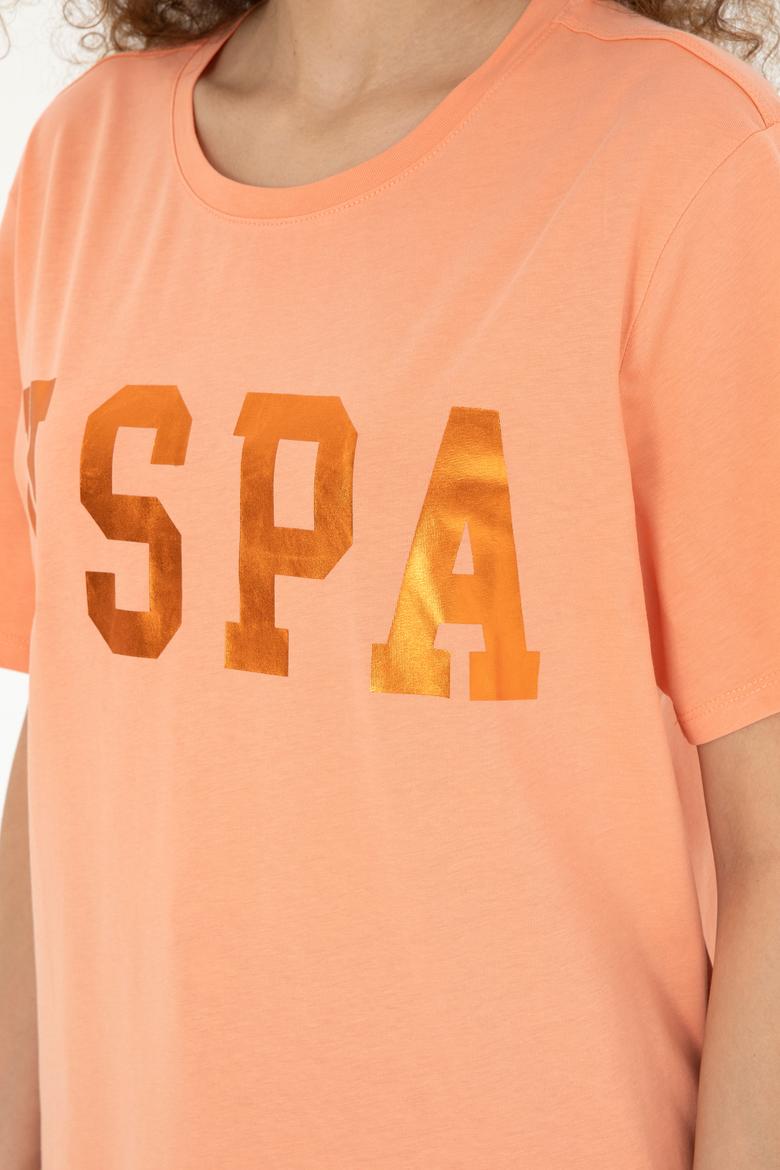 Kadın Somon Basic Tişört - 50280020081