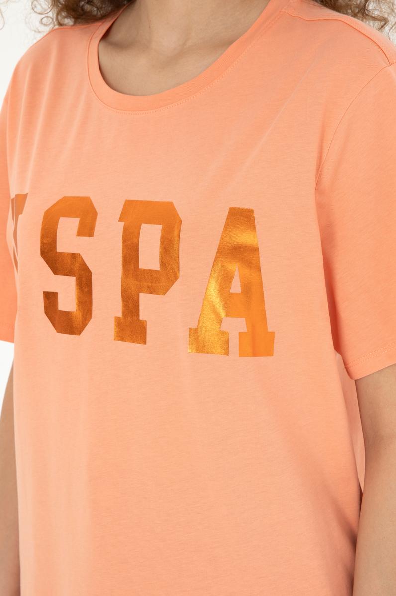 Kadın Somon Basic Tişört