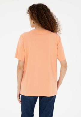 Kadın Somon Basic Tişört - 50280020081