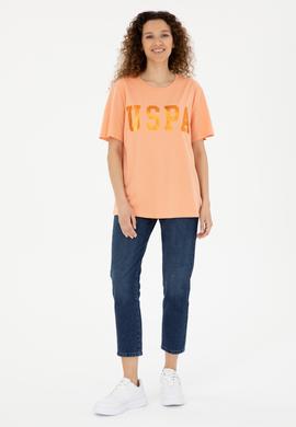 Kadın Somon Basic Tişört - 50280020081