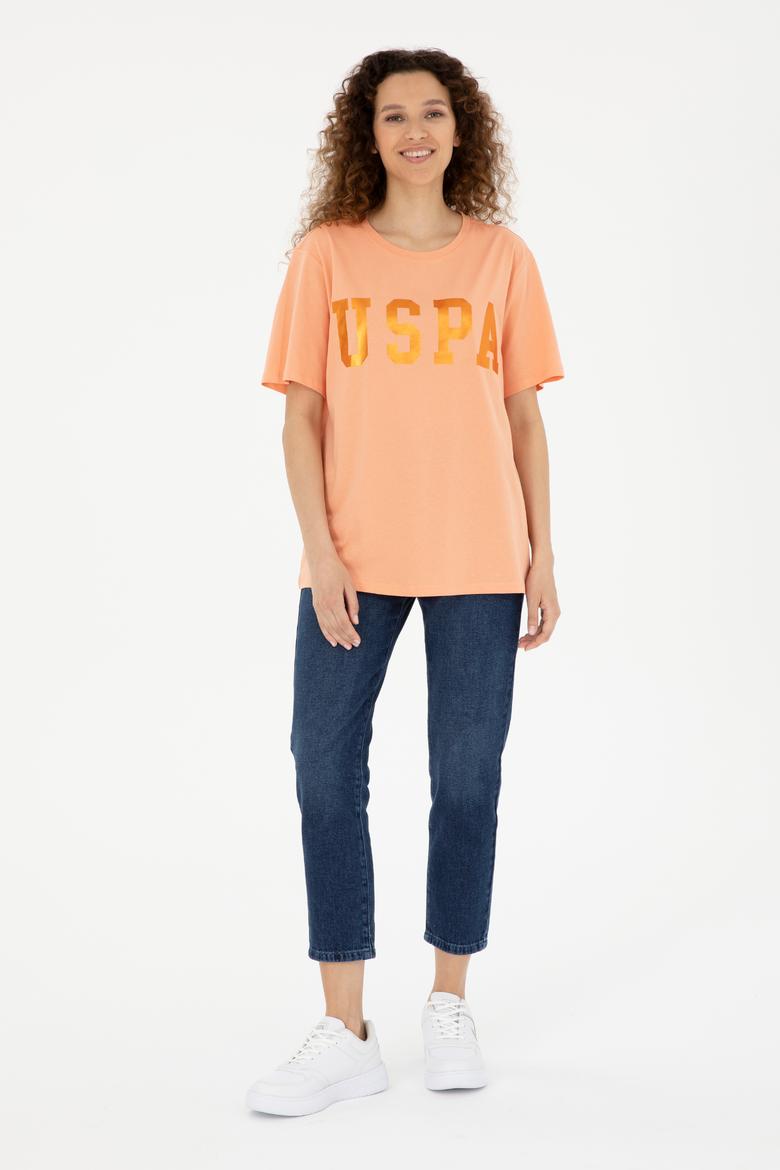 Kadın Somon Basic Tişört - 50280020081