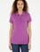 Kadın Mor Basic Polo Yaka Tişört
