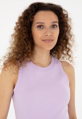 Kadın Lila Basic Tişört - 50280072091