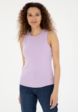 Kadın Lila Basic Tişört - 50280072091