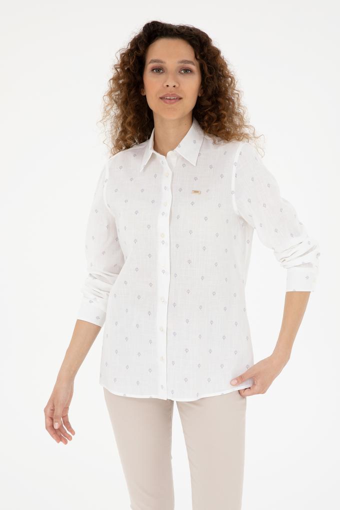 Kadın Su Yeşili Uzun Kollu Gömlek