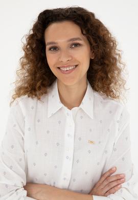 Kadın Su Yeşili Uzun Kollu Gömlek - 50280943017