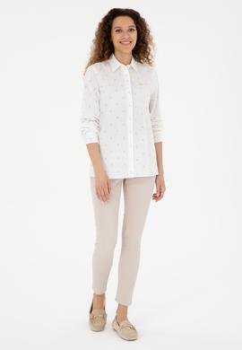 Kadın Su Yeşili Uzun Kollu Gömlek - 50280943017