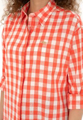 Kadın Kırmızı Uzun Kollu Gömlek - 50283410009