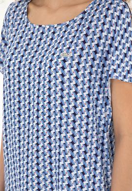 Kadın Saks Kısa Kollu Gömlek - 50283438004