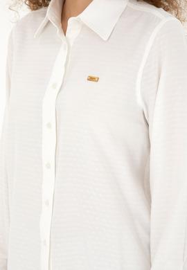 Kadın Beyaz Uzun Kollu Gömlek - 50283752013