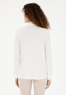 Kadın Beyaz Uzun Kollu Gömlek - 50283752013