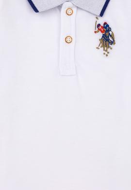 Erkek Bebek Beyaz Polo Yaka Tişört - 50252177057