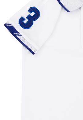 Erkek Bebek Beyaz Polo Yaka Tişört - 50252177057