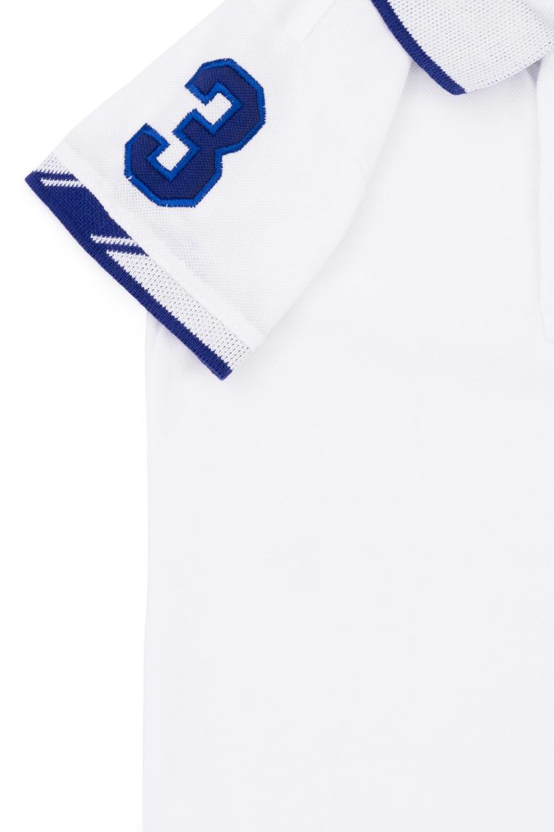 Erkek Bebek Beyaz Polo Yaka Tişört - 50252177057