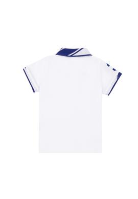 Erkek Bebek Beyaz Polo Yaka Tişört - 50252177057