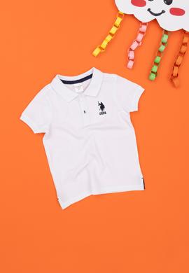 Erkek Bebek Beyaz Basic Tişört - 50265996159