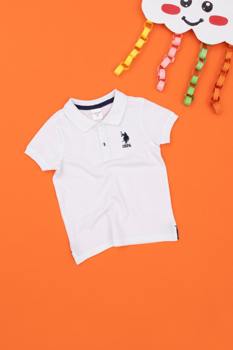 Erkek Bebek Beyaz Basic Tişört