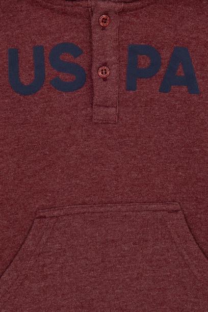 Erkek Bebek Bordo Basic Sweatshirt