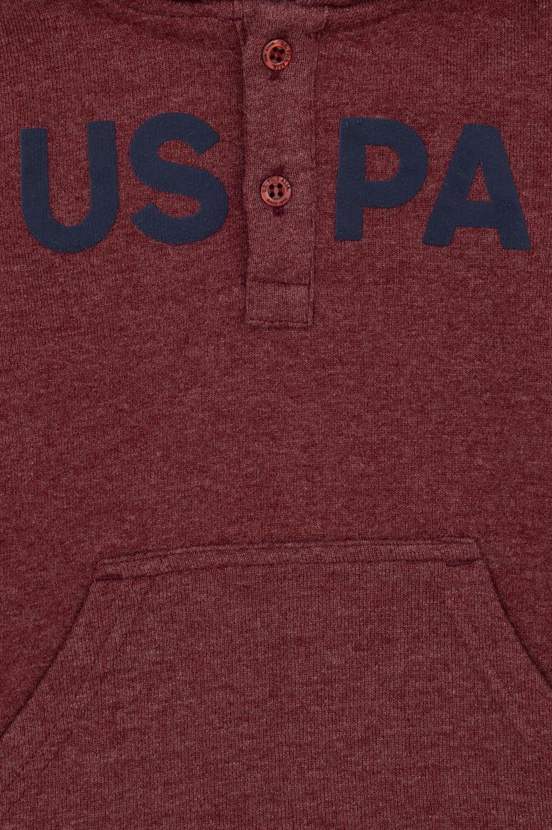 Erkek Bebek Bordo Basic Sweatshirt