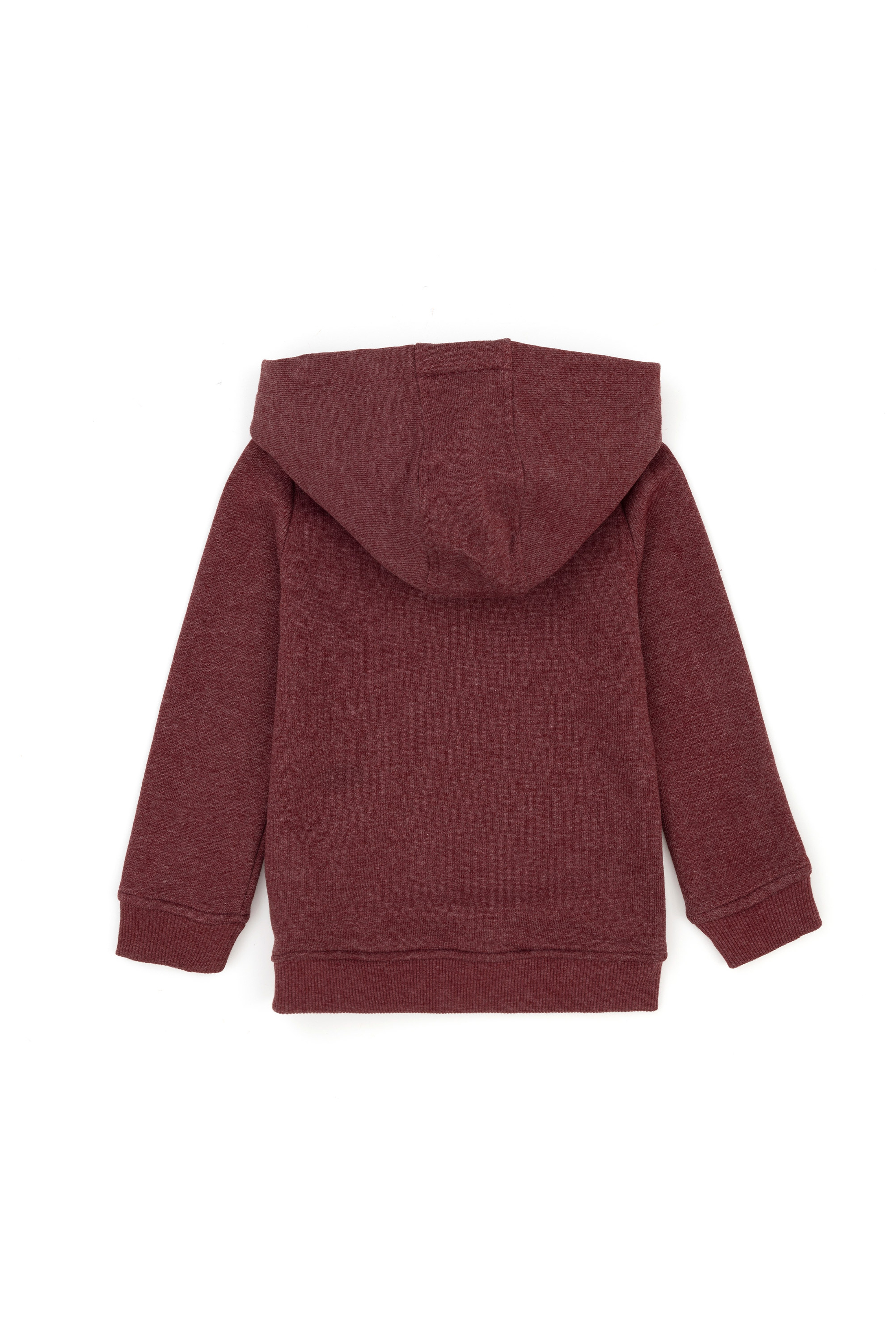 Erkek Bebek Bordo Basic Sweatshirt - Image 2