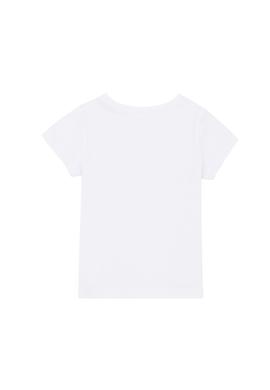 Kız Bebek Beyaz Basic Tişört - 50265713077