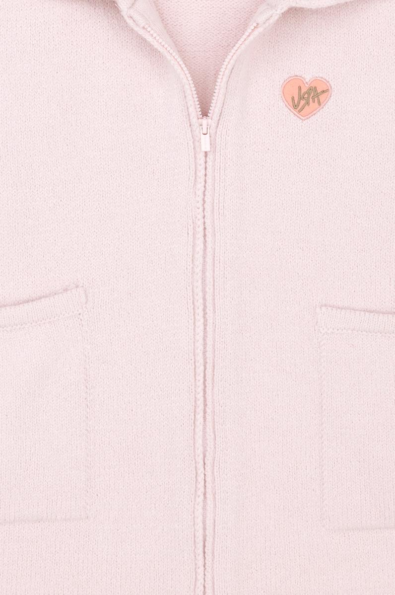 Kız Çocuk Pembe Triko Panço