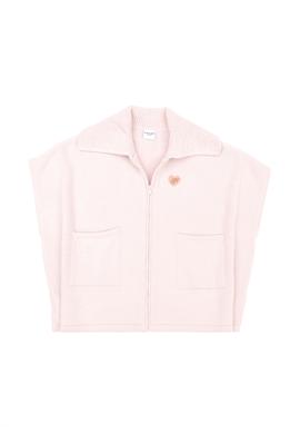 Kız Çocuk Pembe Triko Panço - 50254390010