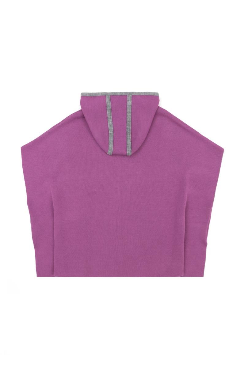 Kız Bebek Violet Triko Panço