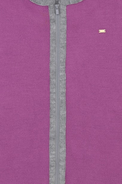 Kız Bebek Violet Triko Panço