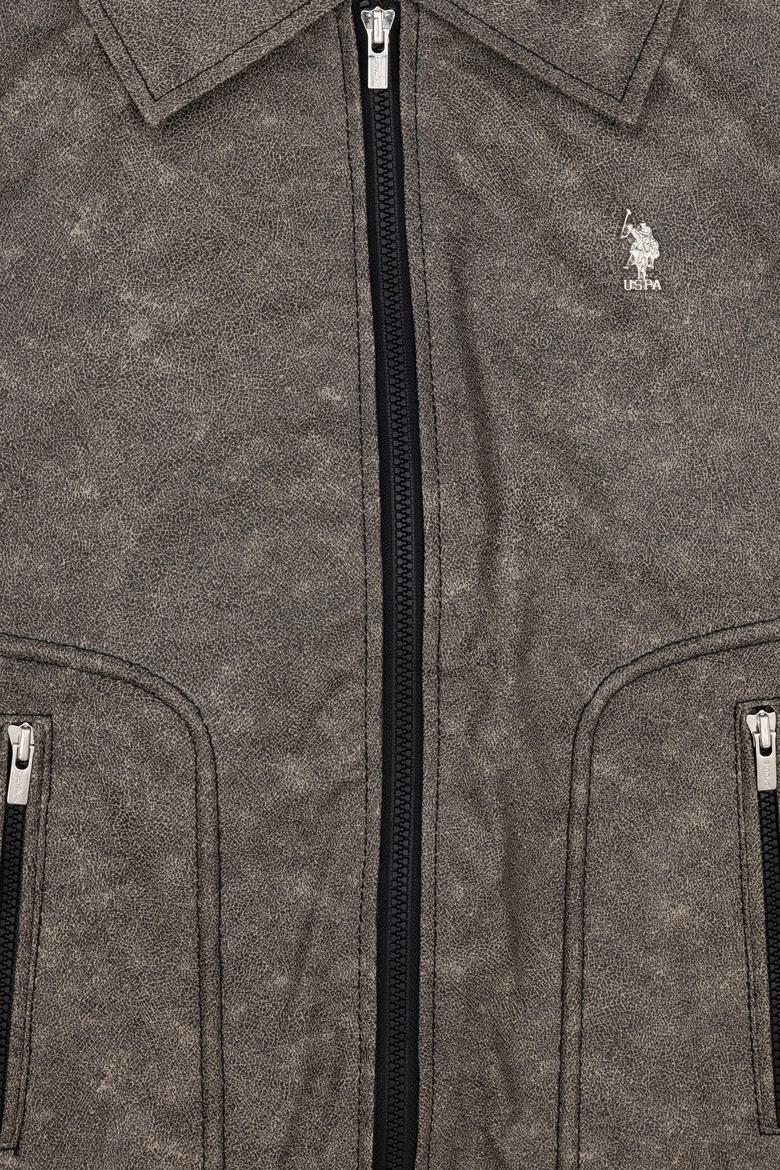 Erkek Çocuk Antrasit Deri Ceket - 50279014004