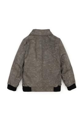 Erkek Çocuk Antrasit Deri Ceket - 50279014004