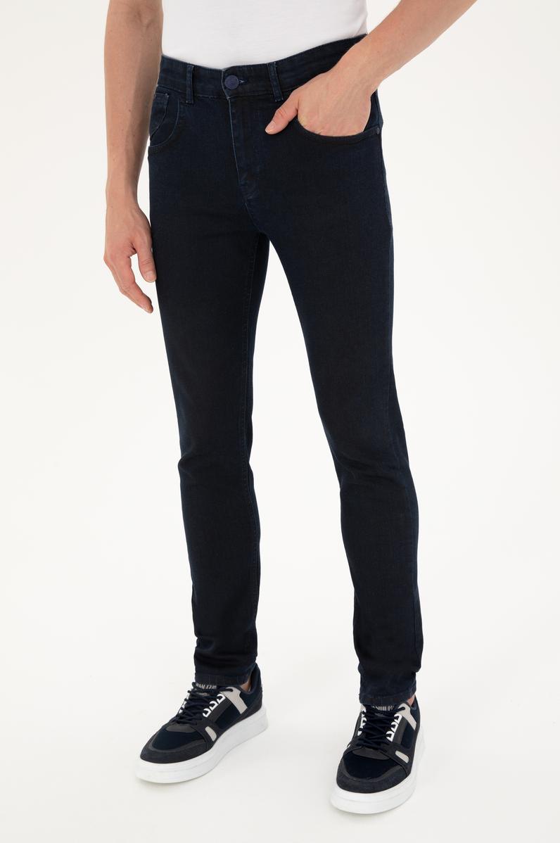 Erkek Koyu Mavi Jean Pantolon