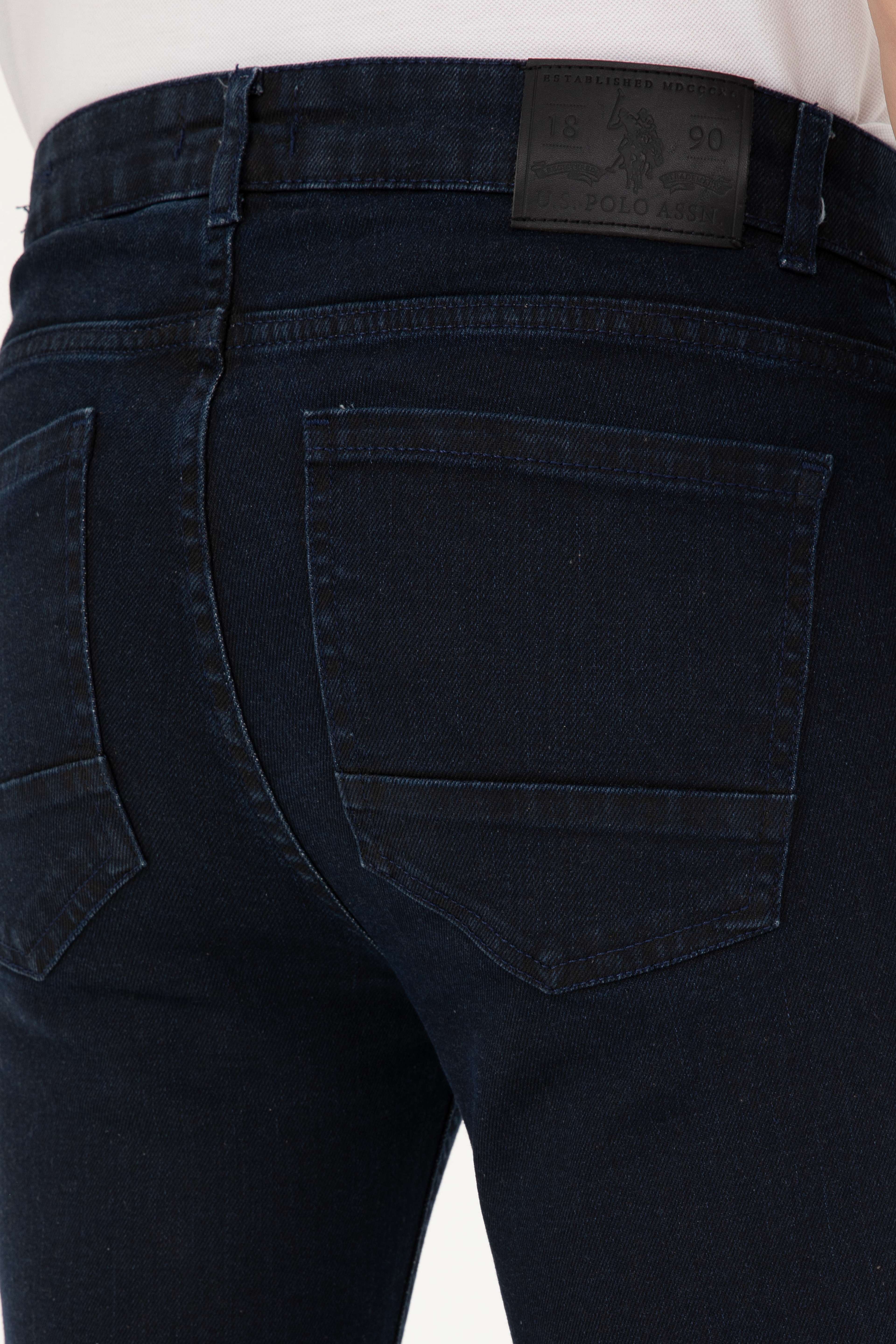 Erkek Koyu Mavi Jean Pantolon - Image 6
