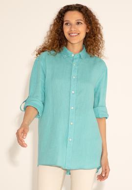 Mint Unisex Keten Gömlek - 50284324053