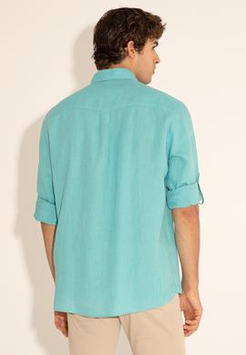 Mint Unisex Keten Gömlek - 50284324053