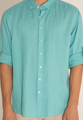 Mint Unisex Keten Gömlek - 50284324053