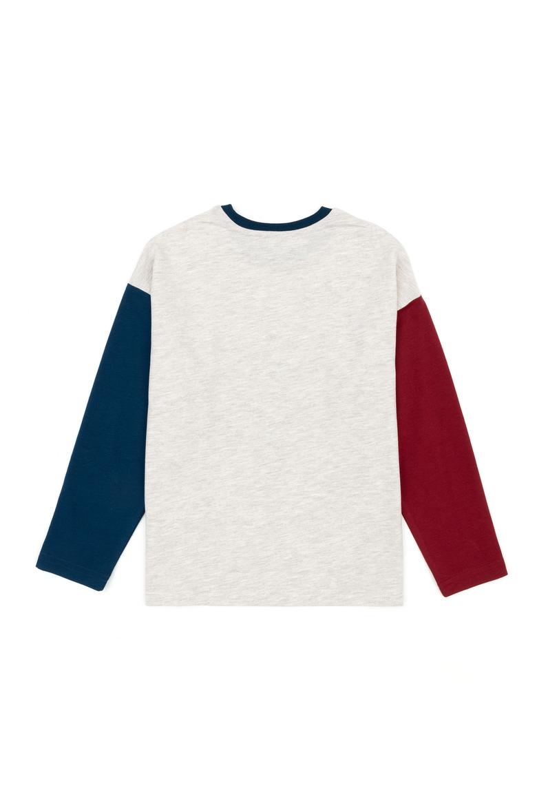 Erkek Çocuk Bej Melanj Pijama Takımı - 50266820006