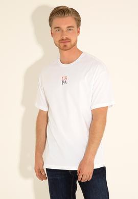 Erkek Comfort Fit Bisiklet Yaka Beyaz Tişört - 50289221021