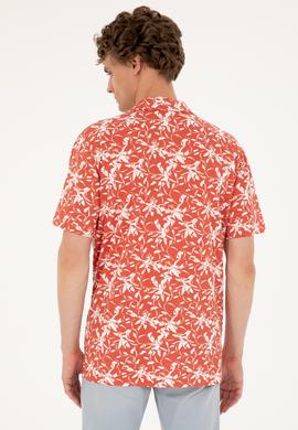 Erkek Comfort Fit Polo Yaka Pudra Tişört - 50281059013