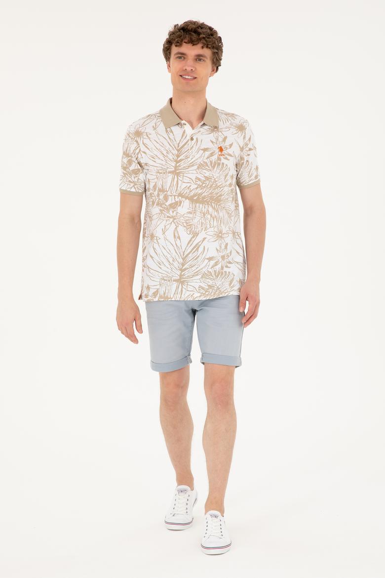 Erkek Regular Fit Polo Yaka Açık Haki Tişört - 50281518001