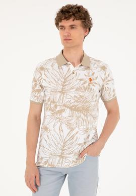 Erkek Regular Fit Polo Yaka Açık Haki Tişört - 50281518001