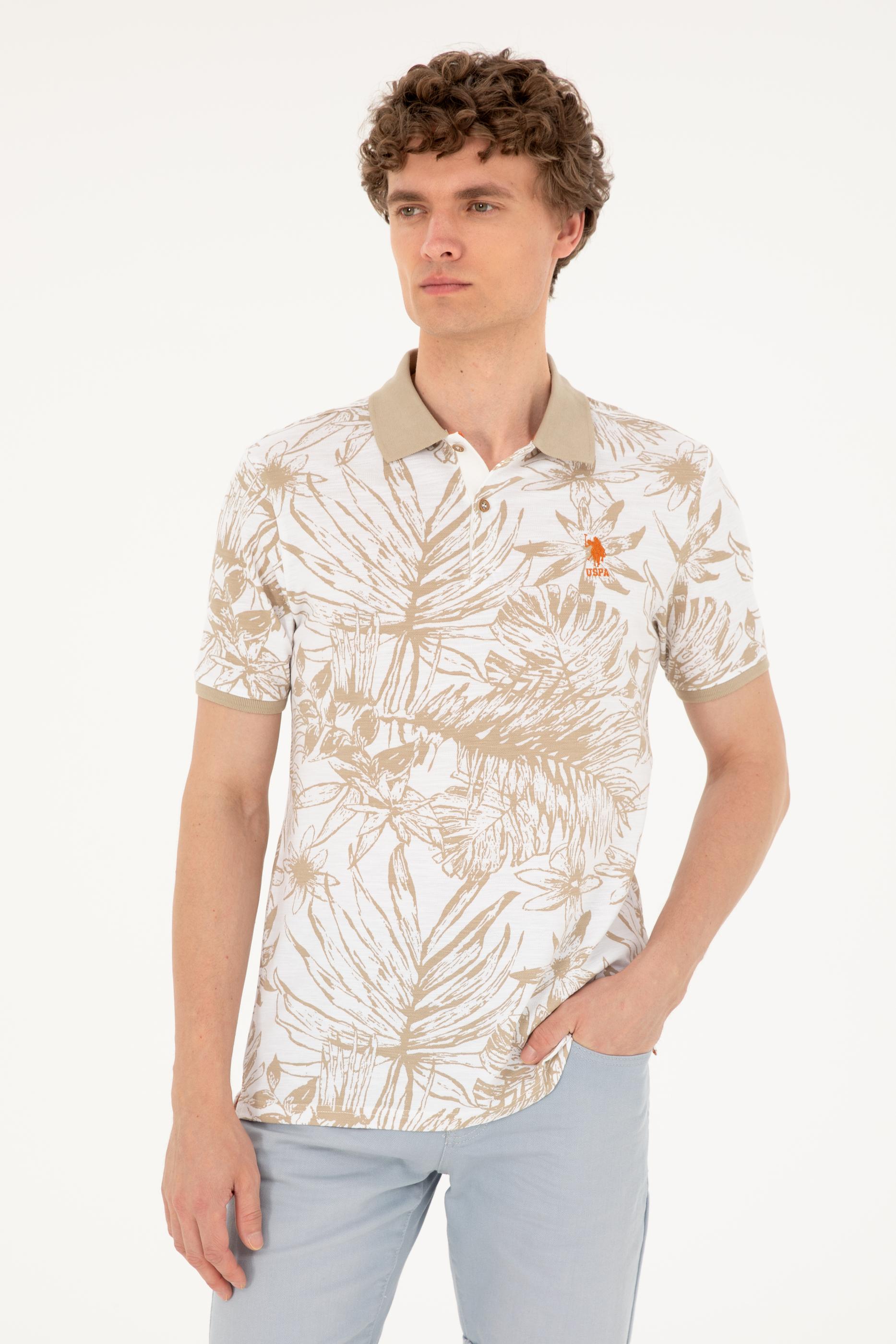 Erkek Regular Fit Polo Yaka Açık Haki Tişört