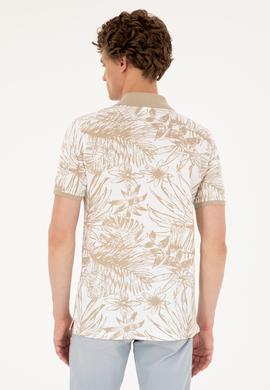 Erkek Regular Fit Polo Yaka Açık Haki Tişört - 50281518001