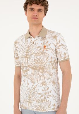 Erkek Regular Fit Polo Yaka Açık Haki Tişört - 50281518001